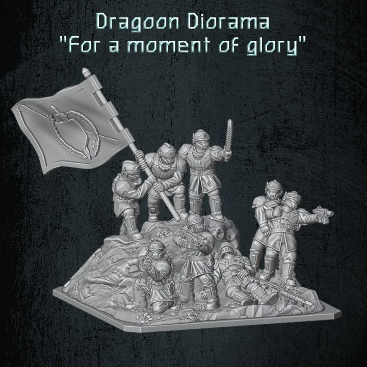 Solaryn Dragoon Diorama - Quartermaster 3D - Sigmarite Boutique