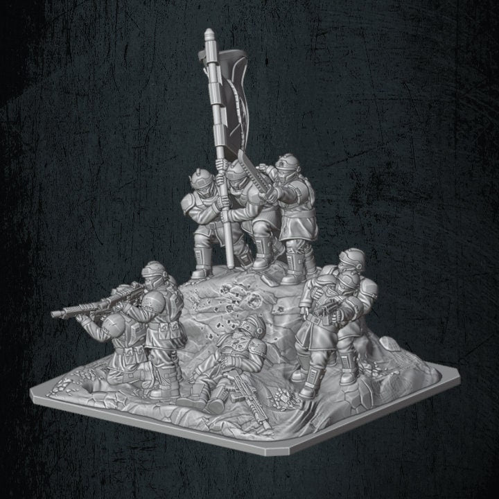 Solaryn Dragoon Diorama - Quartermaster 3D - Sigmarite Boutique