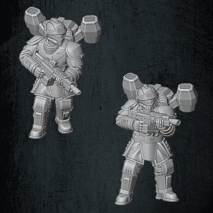 Solaryn Dragoon Drop Troopers - Quartermaster 3D - Sigmarite Boutique