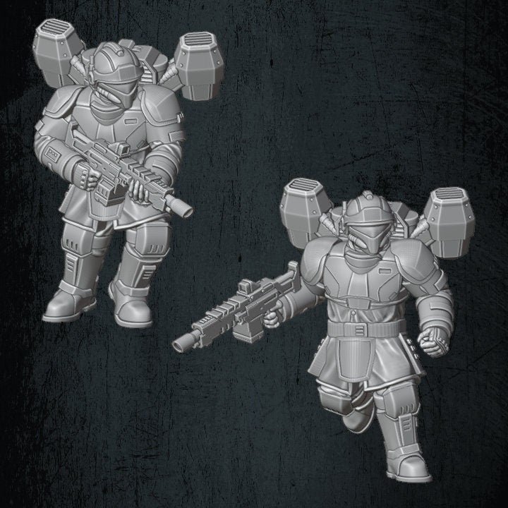 Solaryn Dragoon Drop Troopers - Quartermaster 3D - Sigmarite Boutique