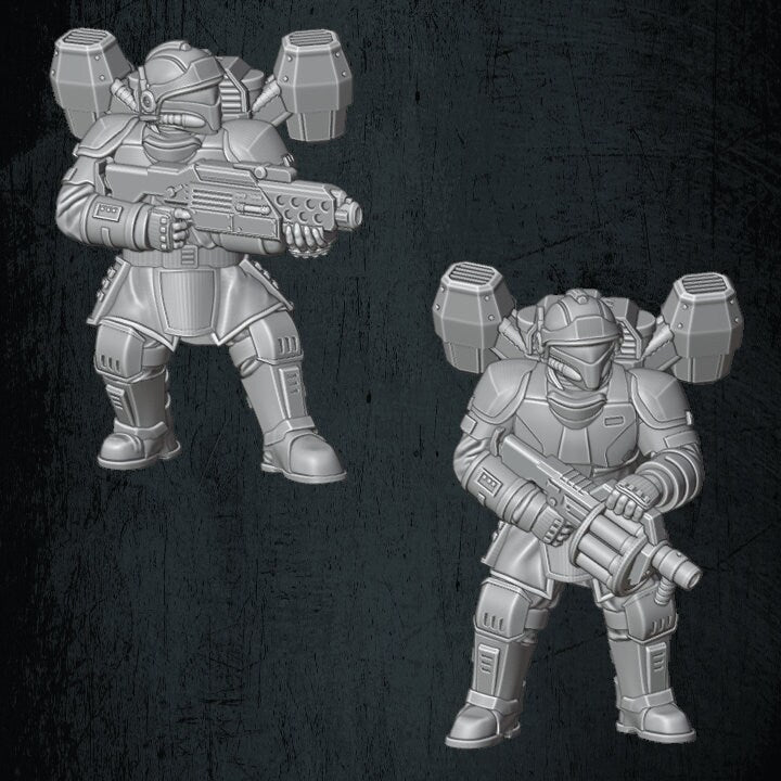Solaryn Dragoon Drop Troopers - Quartermaster 3D - Sigmarite Boutique