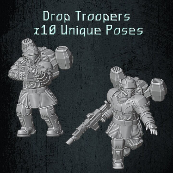Solaryn Dragoon Drop Troopers - Quartermaster 3D - Sigmarite Boutique