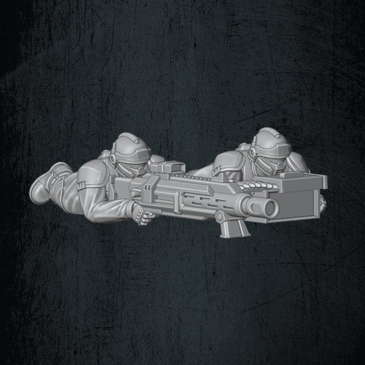 Solaryn Dragoon Heavy Machinegun Teams - Quartermaster 3D - Sigmarite Boutique