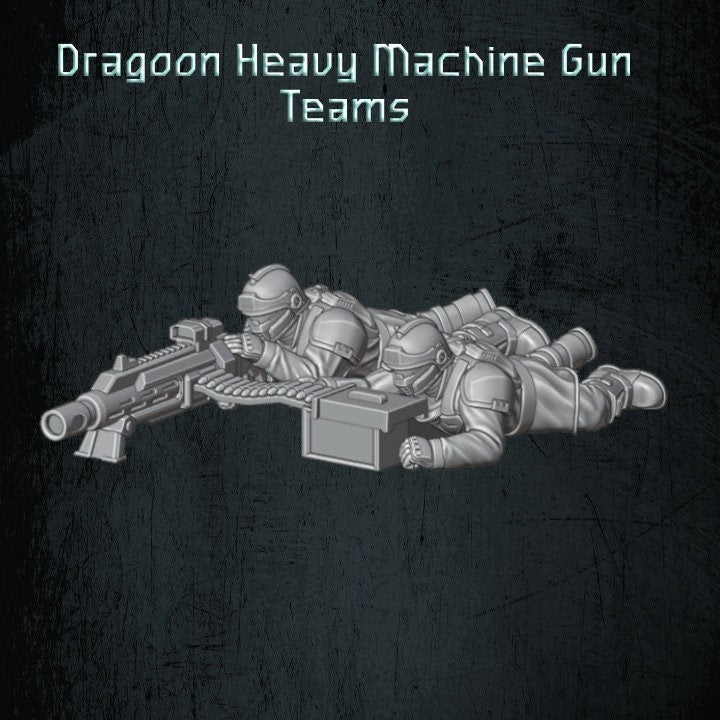 Solaryn Dragoon Heavy Machinegun Teams - Quartermaster 3D - Sigmarite Boutique