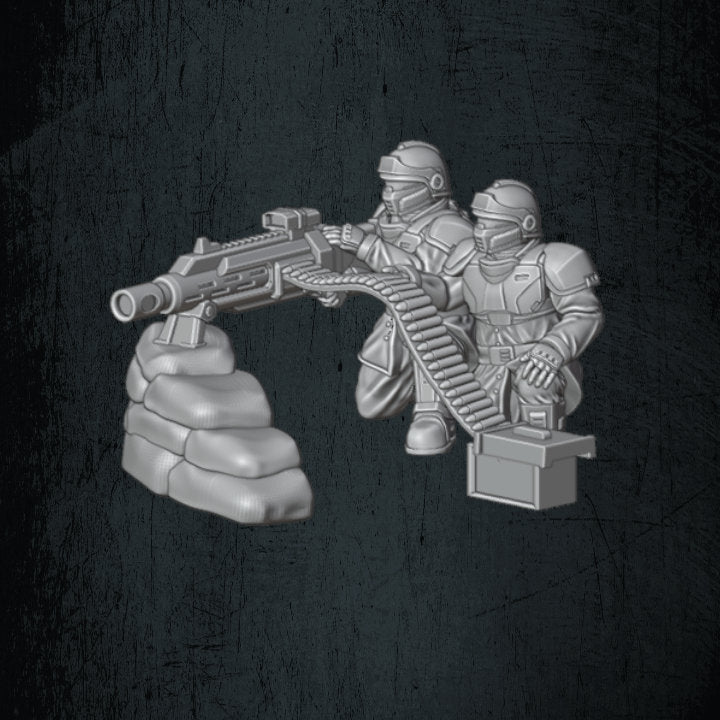 Solaryn Dragoon Heavy Machinegun Teams - Quartermaster 3D - Sigmarite Boutique