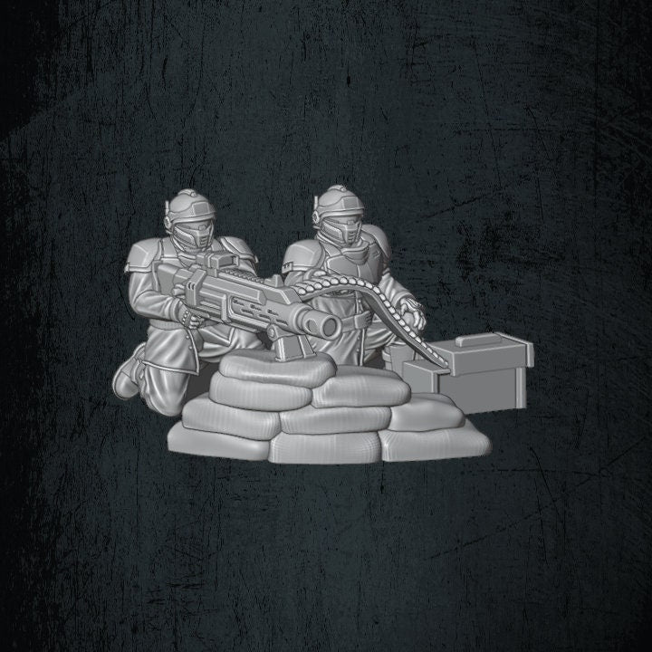 Solaryn Dragoon Heavy Machinegun Teams - Quartermaster 3D - Sigmarite Boutique