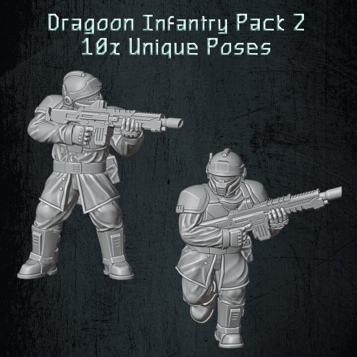 Solaryn Dragoon Infantry - Quartermaster 3D - Sigmarite Boutique
