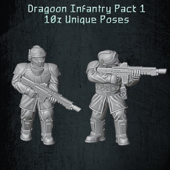Solaryn Dragoon Infantry - Quartermaster 3D - Sigmarite Boutique