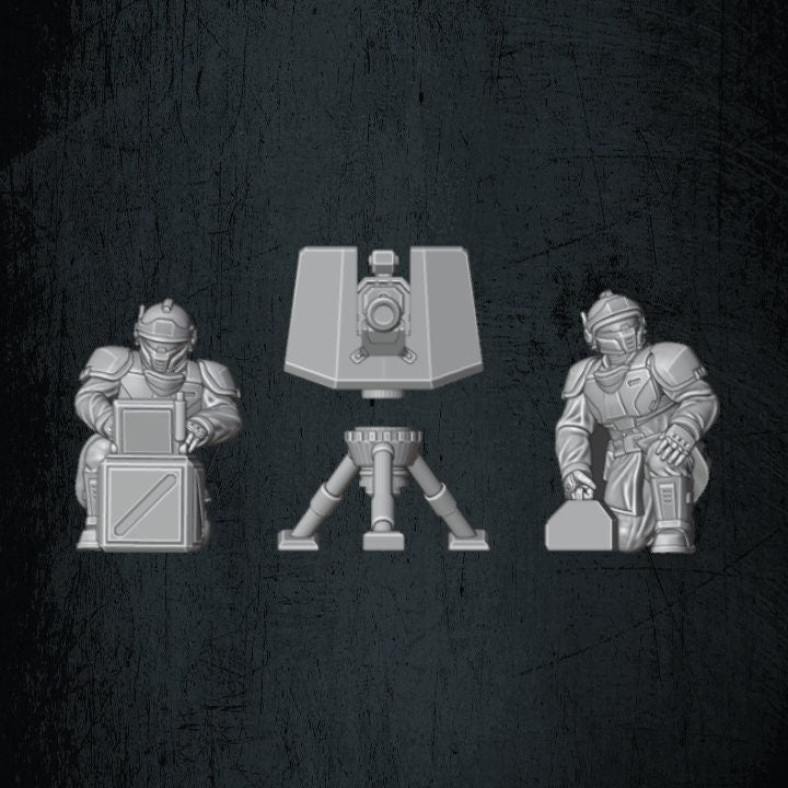 Solaryn Dragoon Laser Cannon Team - Quartermaster 3D - Sigmarite Boutique