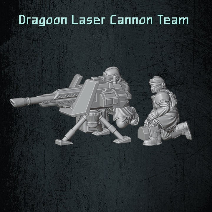 Solaryn Dragoon Laser Cannon Team - Quartermaster 3D - Sigmarite Boutique