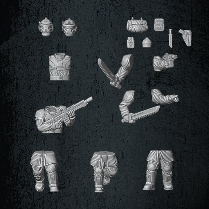 Solaryn Dragoon Modular Infantry - Quartermaster 3D - Sigmarite Boutique