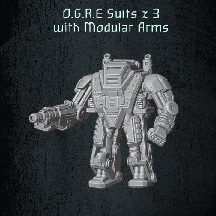 Solaryn Dragoon O.G.R.E. Exosuit - Quartermaster 3D - Sigmarite Boutique