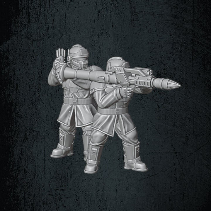 Solaryn Dragoon Rocket Launcher Teams - Quartermaster 3D - Sigmarite Boutique