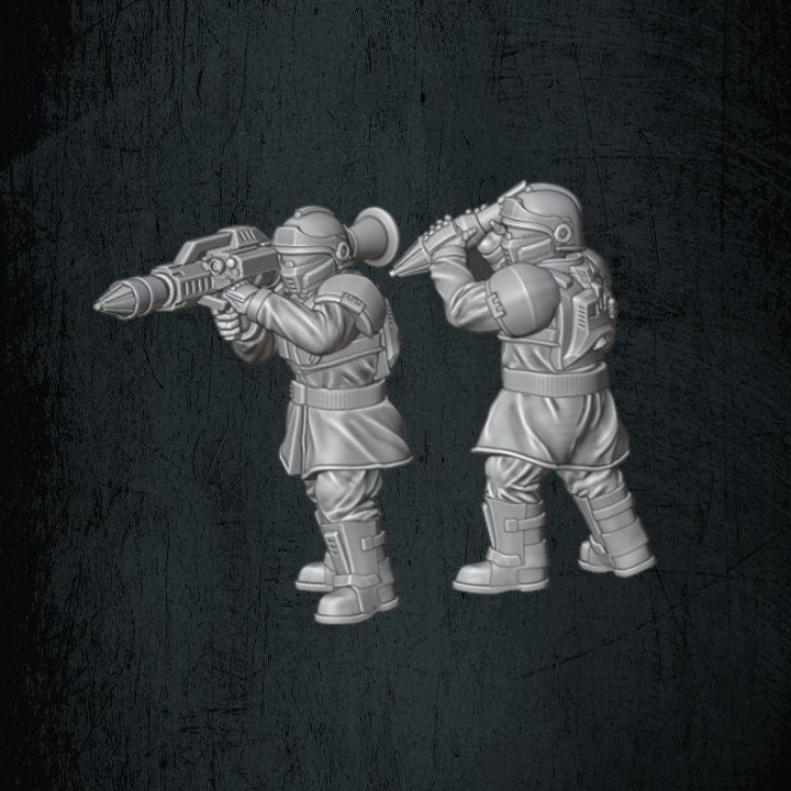 Solaryn Dragoon Rocket Launcher Teams - Quartermaster 3D - Sigmarite Boutique