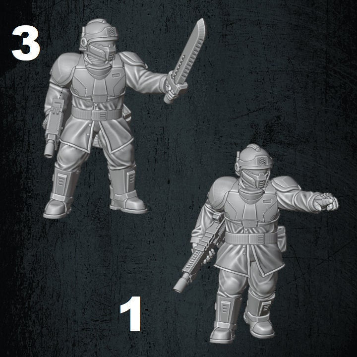 Solaryn Dragoon Sergeants - Quartermaster 3D - Sigmarite Boutique