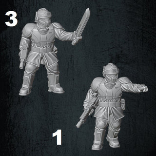 Solaryn Dragoon Sergeants - Quartermaster 3D - Sigmarite Boutique