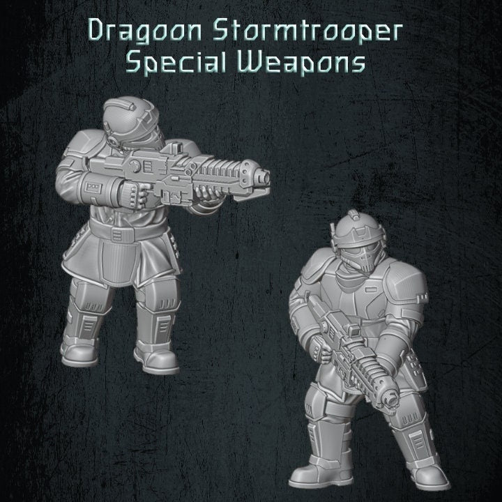 Solaryn Dragoon Stormtrooper Special Weapons - Quartermaster 3D - Sigmarite Boutique