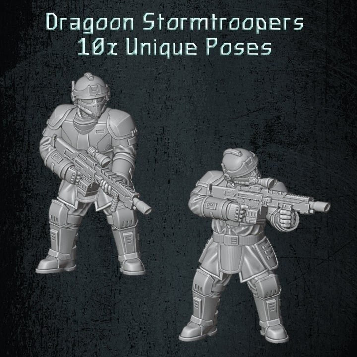 Solaryn Dragoon Stormtroopers - Quartermaster 3D - Sigmarite Boutique