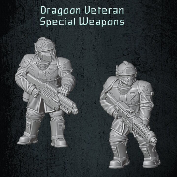 Solaryn Dragoon Veteran Special Weapons - Quartermaster 3D - Sigmarite Boutique