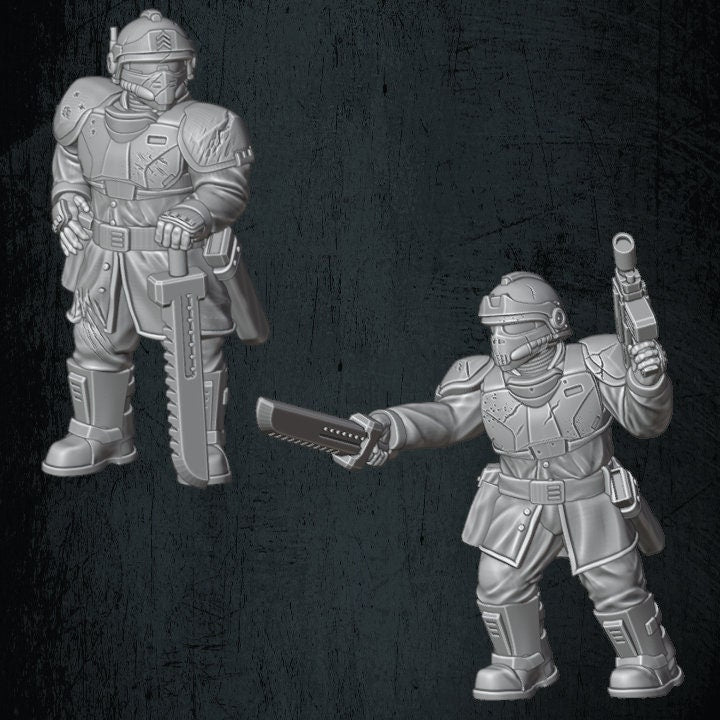 Solaryn Dragoon Veterans - Quartermaster 3D - Sigmarite Boutique