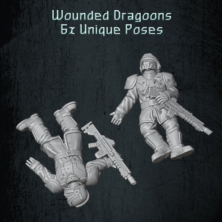 Solaryn Dragoon Wounded - Quartermaster 3D - Sigmarite Boutique
