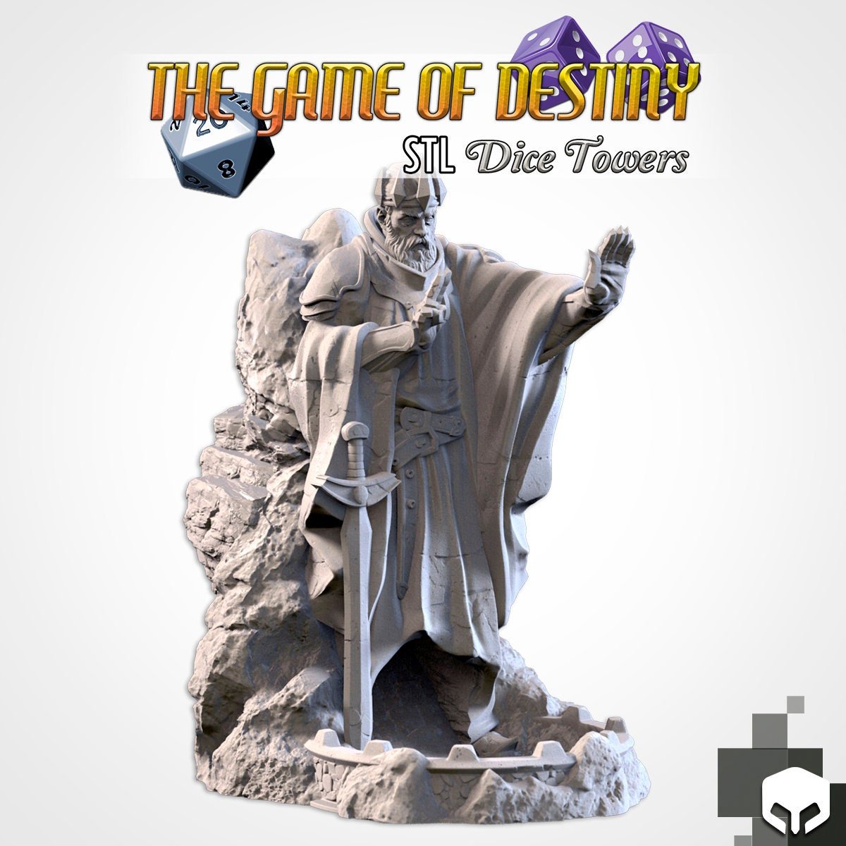 Statue of the Gods - Dice Tower - Txarli Factory - Sigmarite Boutique