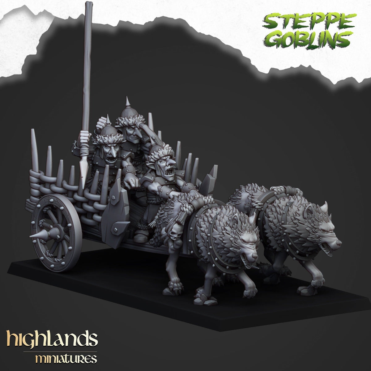 Steppe Goblin Chariot - Highlands Miniatures - Sigmarite Boutique