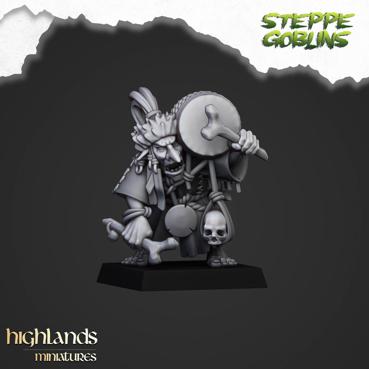 Steppe Goblin Shaman - Highlands Miniatures - Sigmarite Boutique