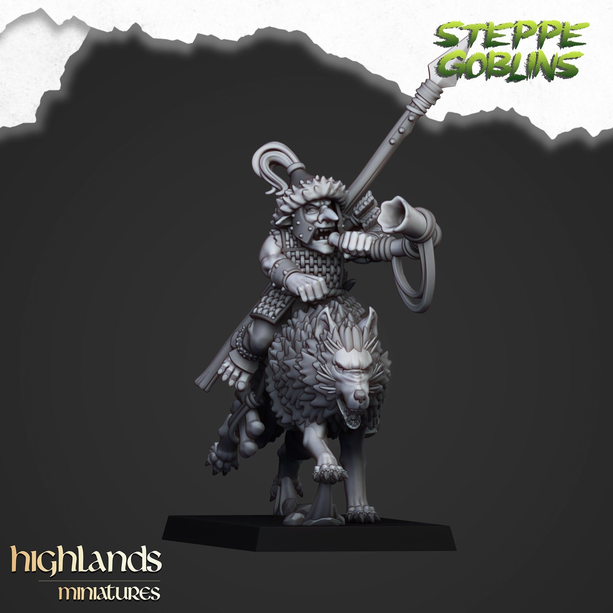 Steppe Goblin Wolf Cavalry - Highlands Miniatures - Sigmarite Boutique