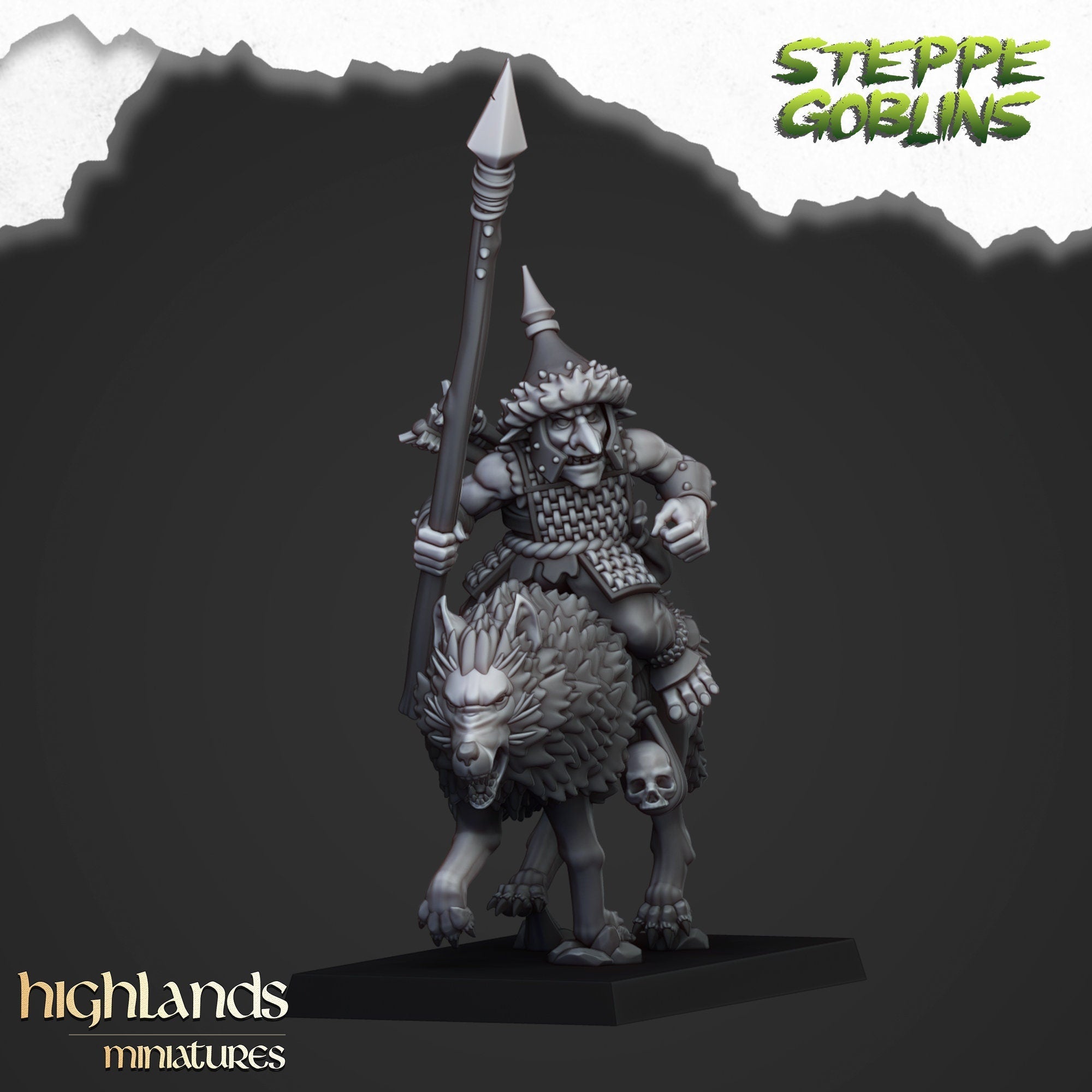 Steppe Goblin Wolf Cavalry - Highlands Miniatures - Sigmarite Boutique