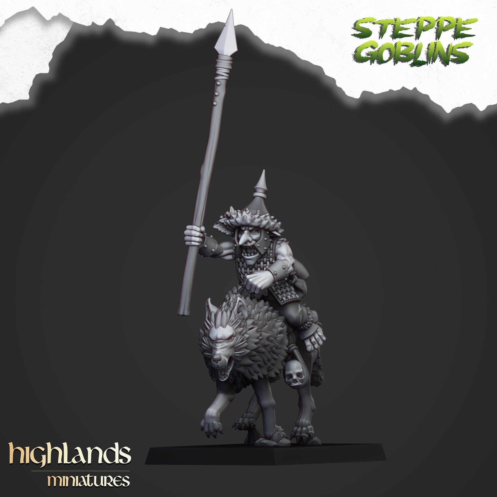Steppe Goblin Wolf Cavalry - Highlands Miniatures - Sigmarite Boutique
