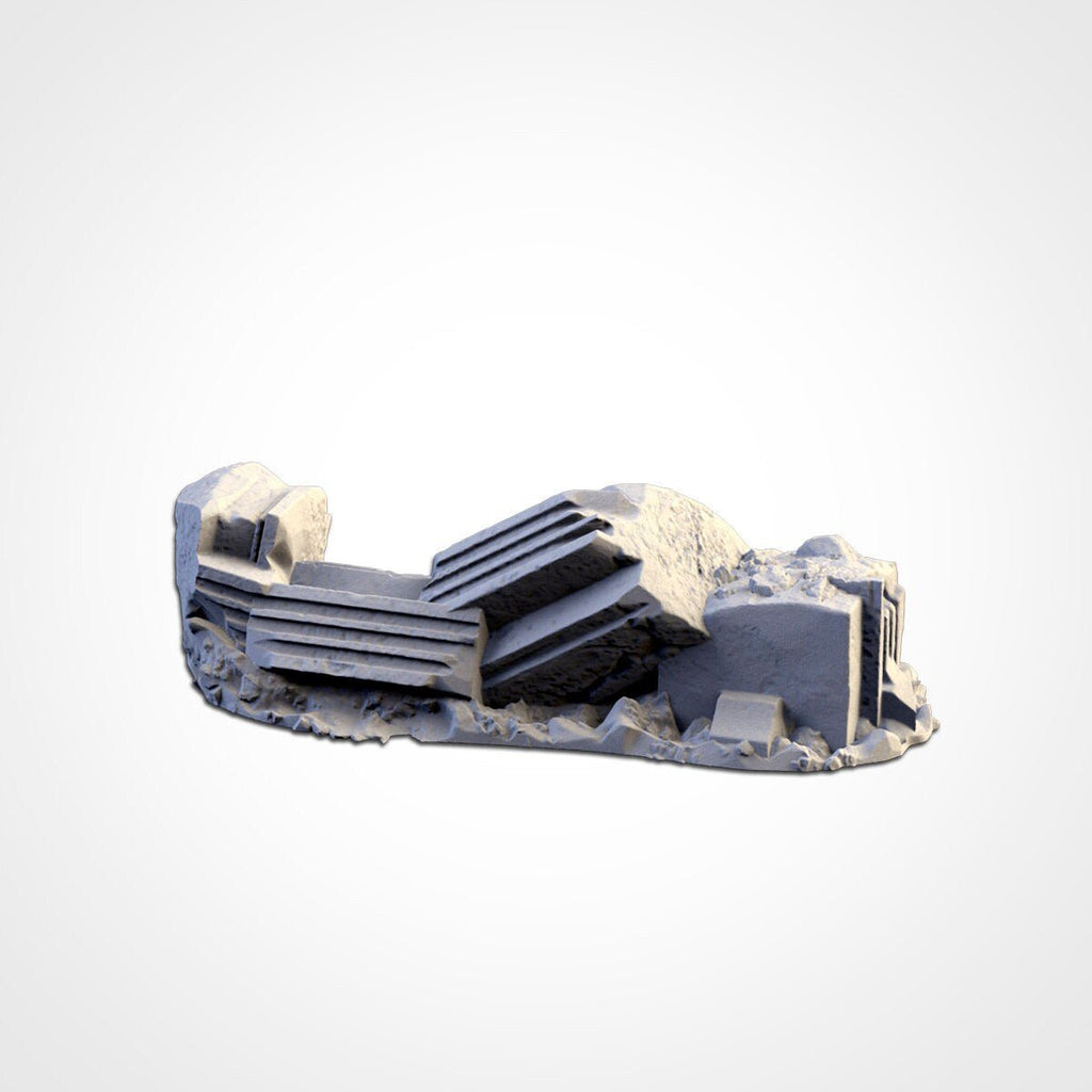 Stone Bridges - Scifi Terrain - 3D Printed PLA Plastic - Txarli Factory - Sigmarite Boutique