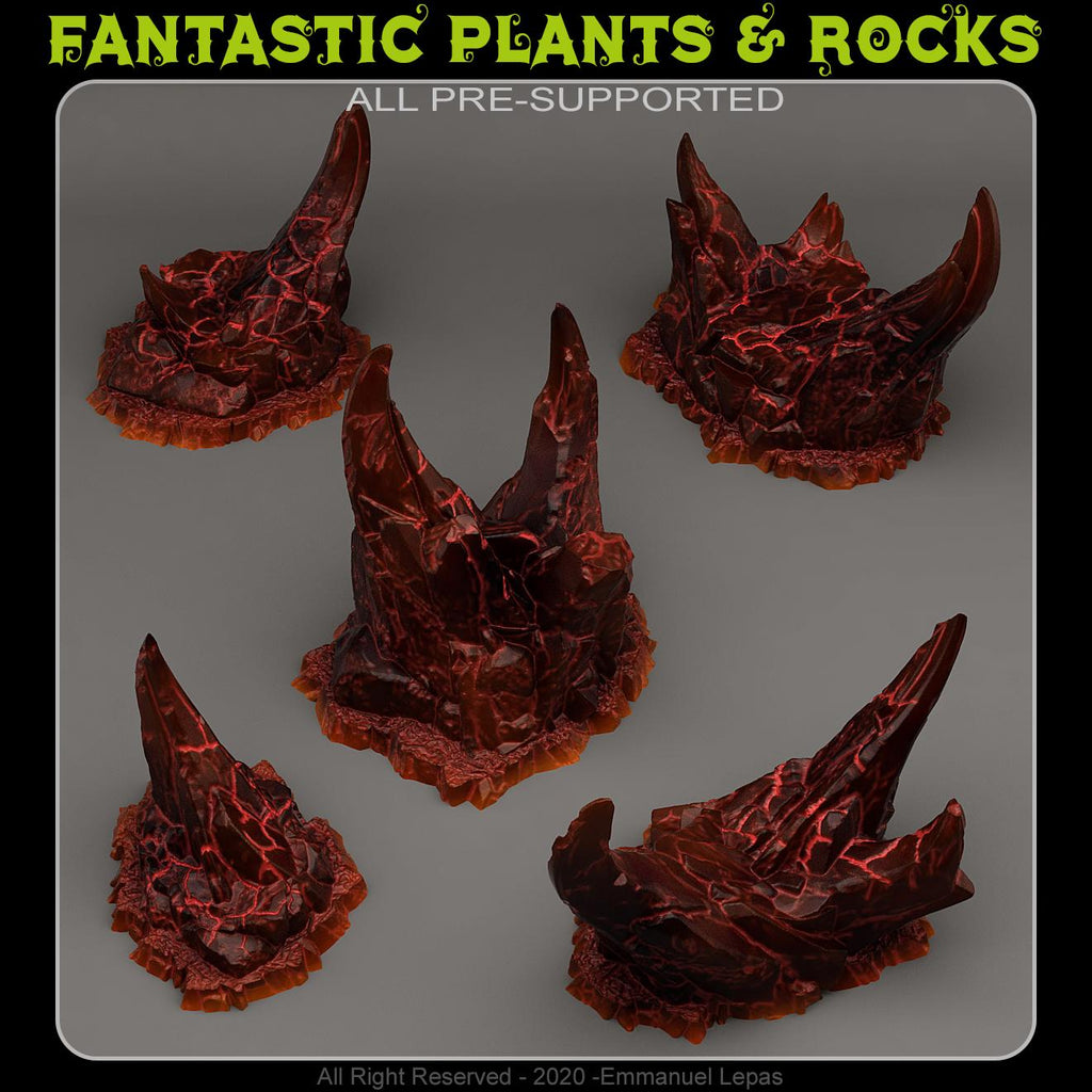 Stones from Hell - Fantasy Scatter Terrain for DnD, RPGs & 28mm Wargaming Resin Printed Terrain Set - Sigmarite Boutique