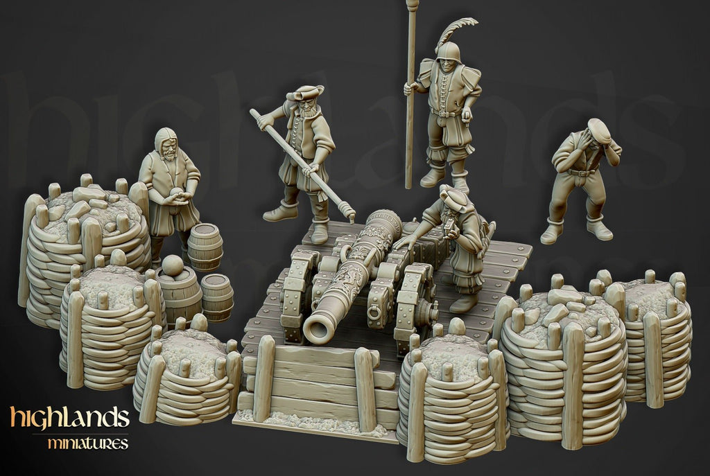 Sunland Artillery Battery - Highlands Miniatures - Sigmarite Boutique