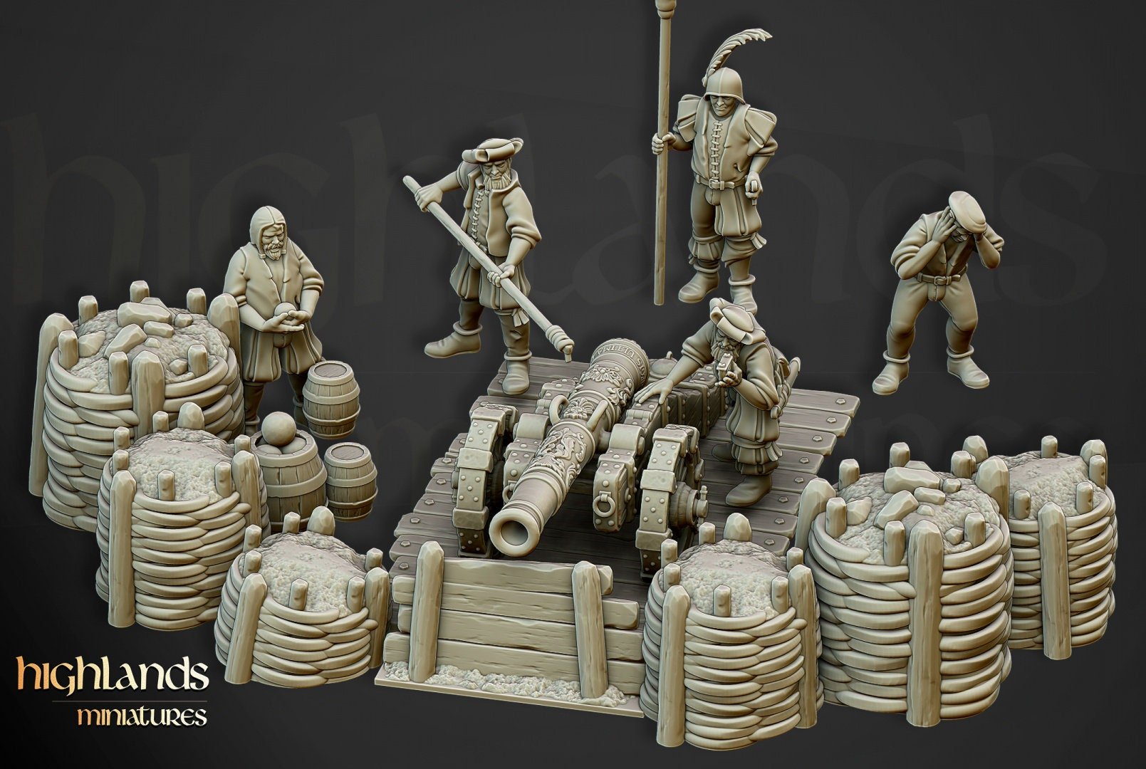 Sunland Artillery Battery - Highlands Miniatures - Sigmarite Boutique