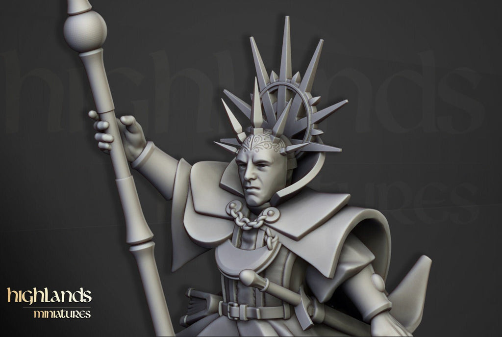 Sunland High Wizard on Pegasus - Highlands Miniatures - Sigmarite Boutique