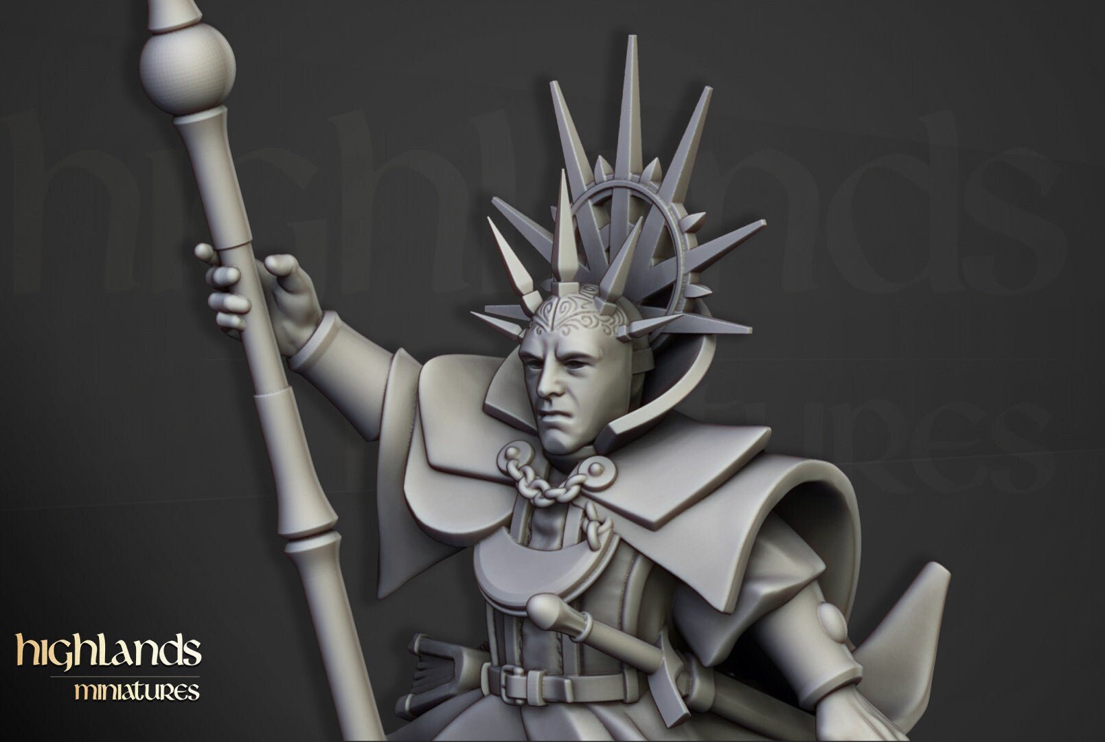 Sunland High Wizard on Pegasus - Highlands Miniatures - Sigmarite Boutique