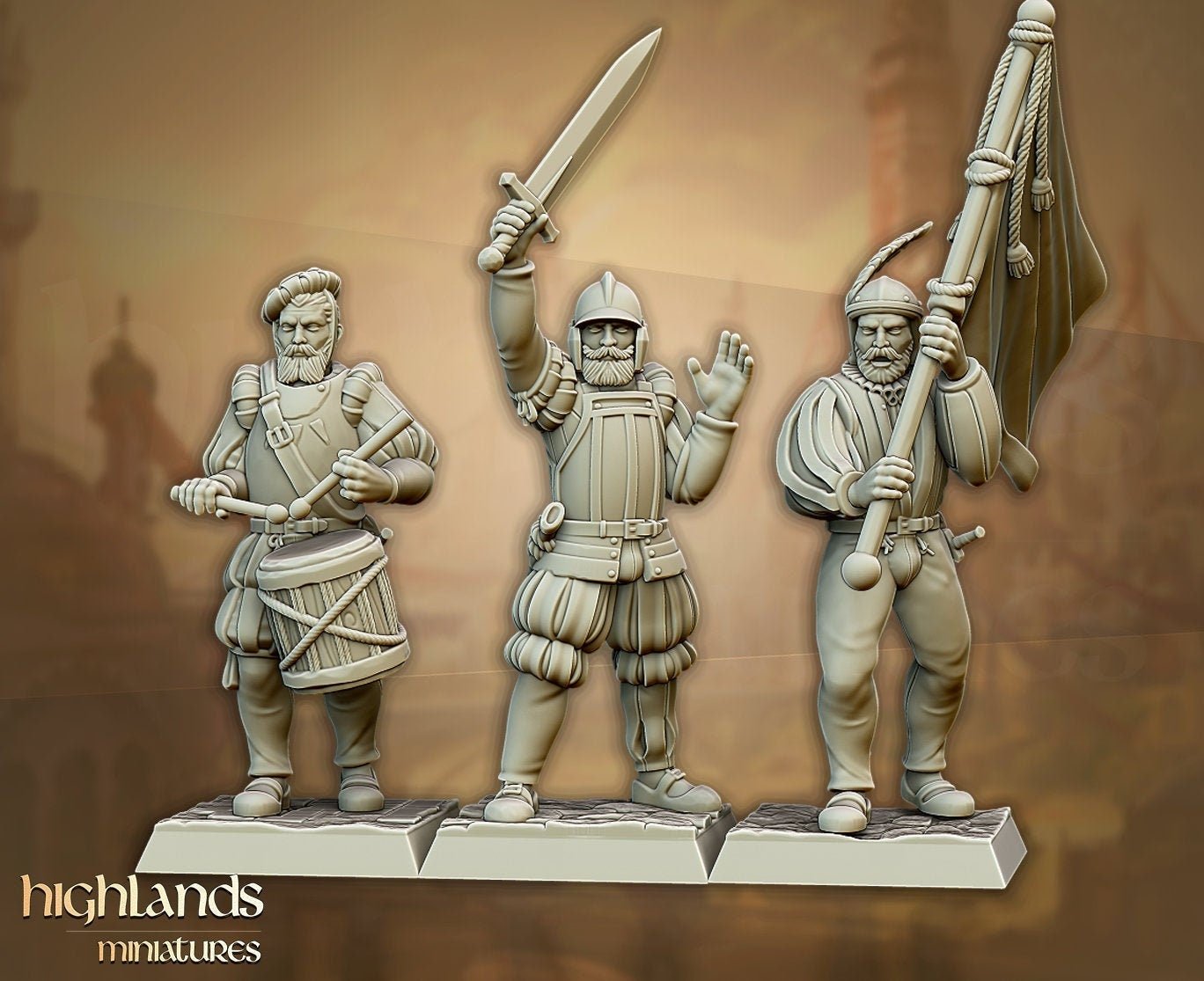 Sunland Imperial Troops Command - Highlands Miniatures - Sigmarite Boutique