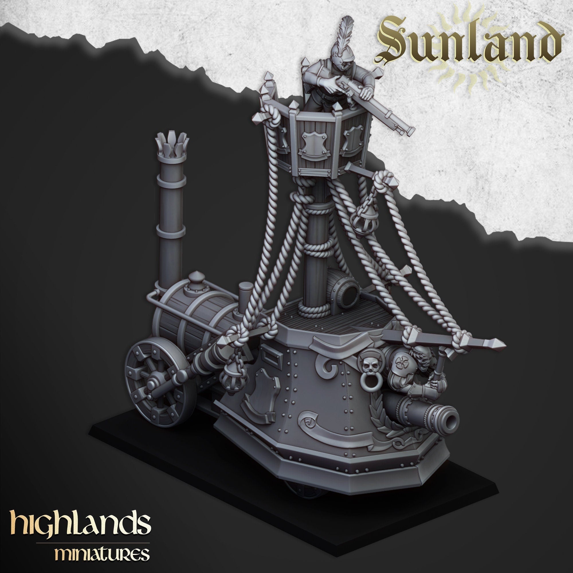 Sunland Ironclad Landship - Highlands Miniatures - Sigmarite Boutique