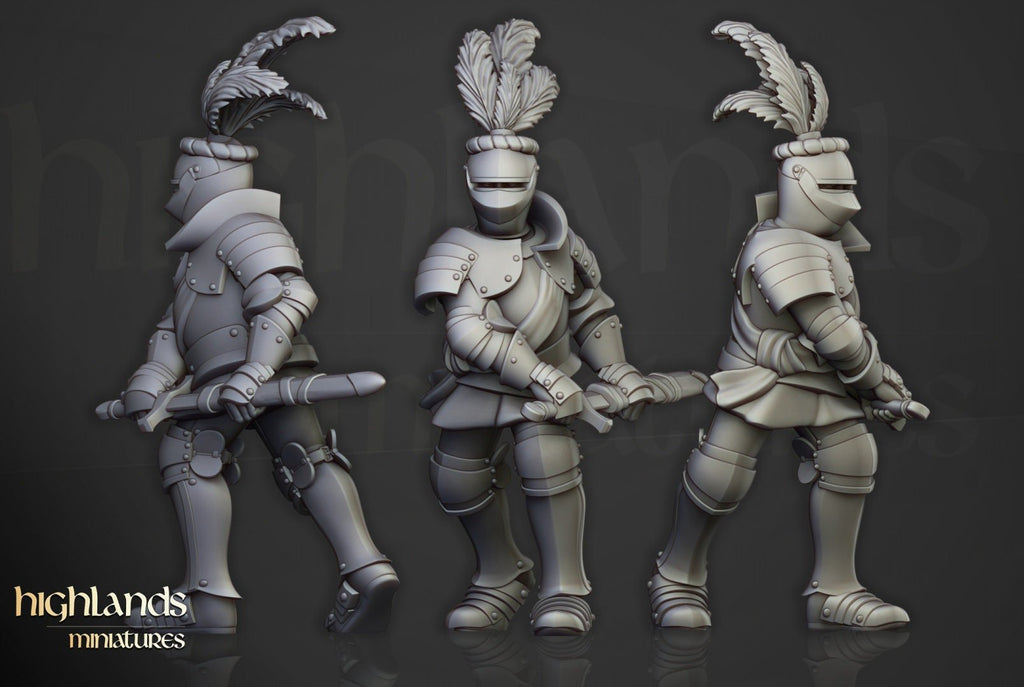 Sunland Knights on Foot - Highlands Miniatures - Sigmarite Boutique