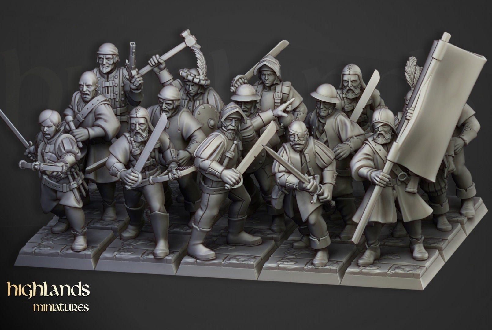 Sunland Militia - Highlands Miniatures - Sigmarite Boutique