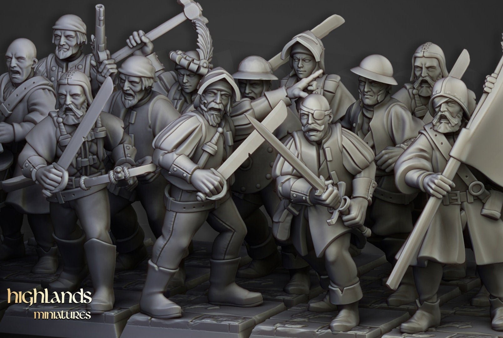 Sunland Militia - Highlands Miniatures - Sigmarite Boutique