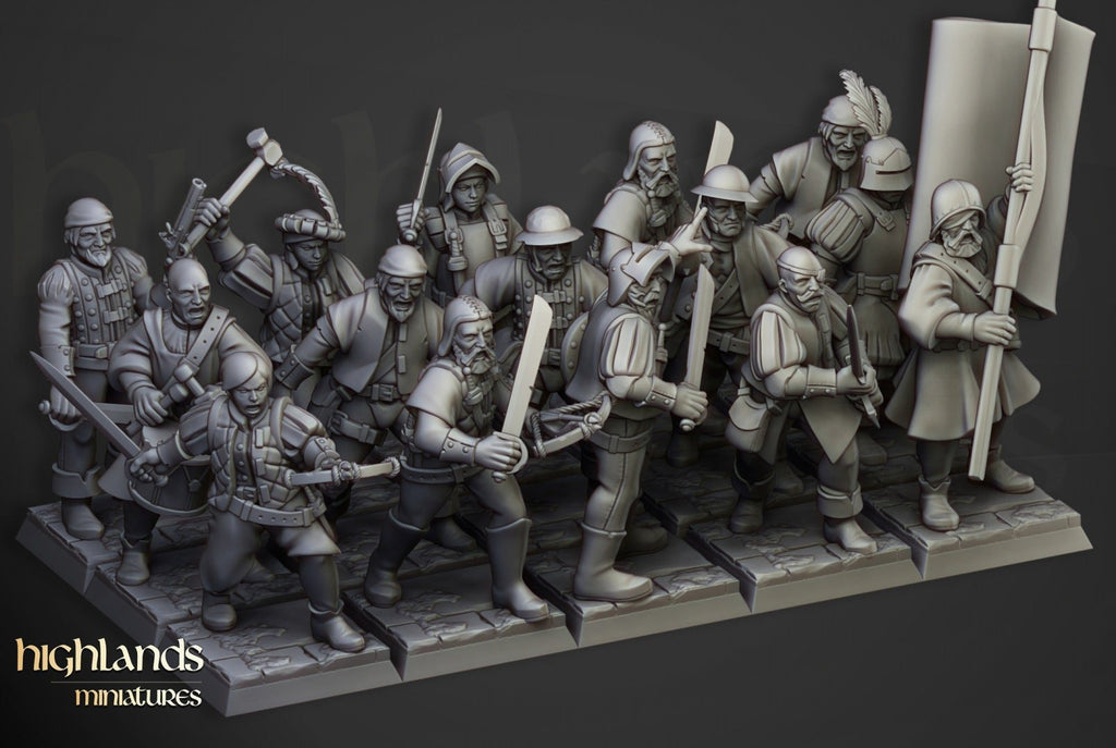 Sunland Militia - Highlands Miniatures - Sigmarite Boutique