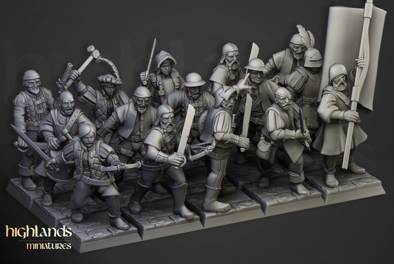 Sunland Militia - Highlands Miniatures - Sigmarite Boutique