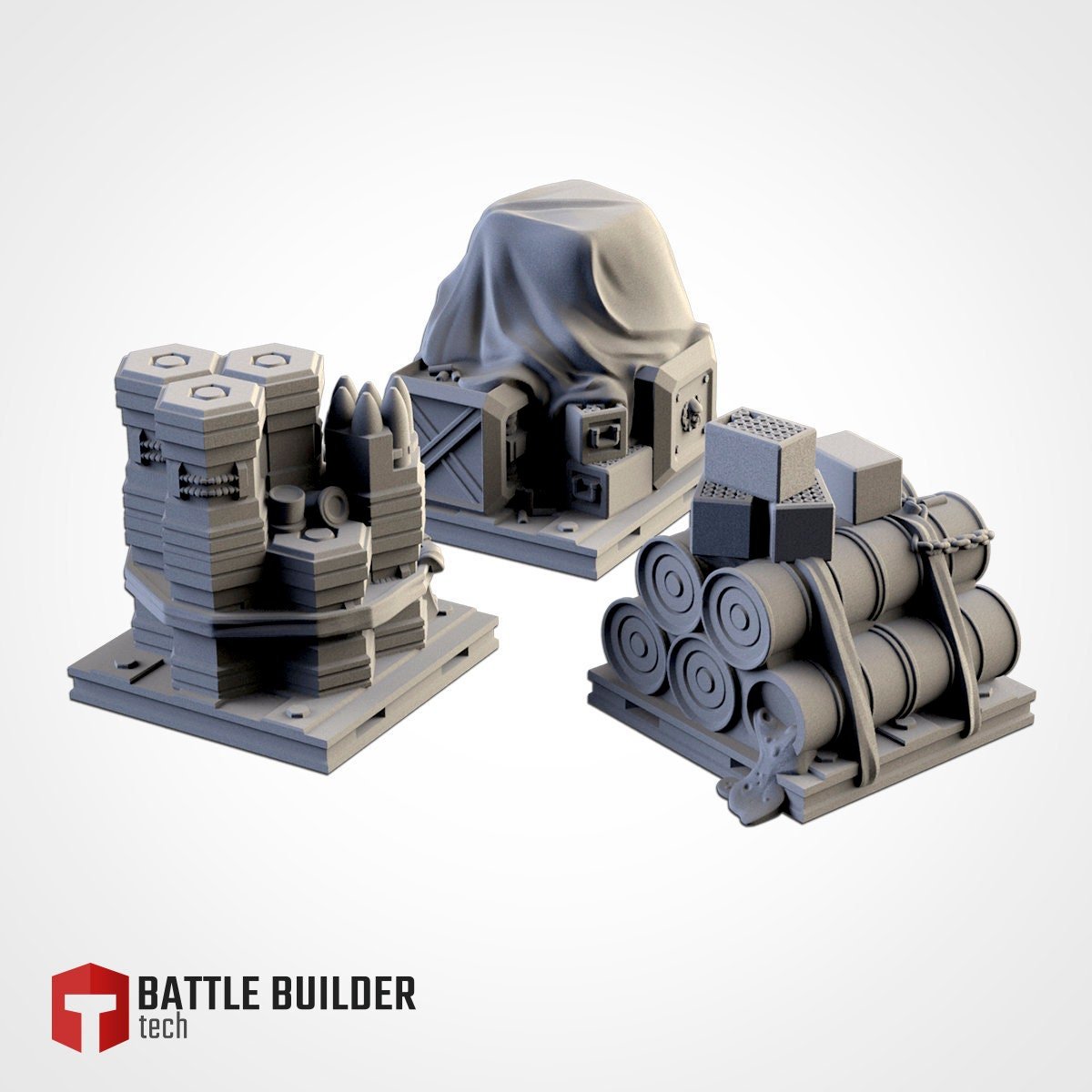 Supply Drops - Scifi Terrain - 3D Printed PLA Plastic - Sigmarite Boutique