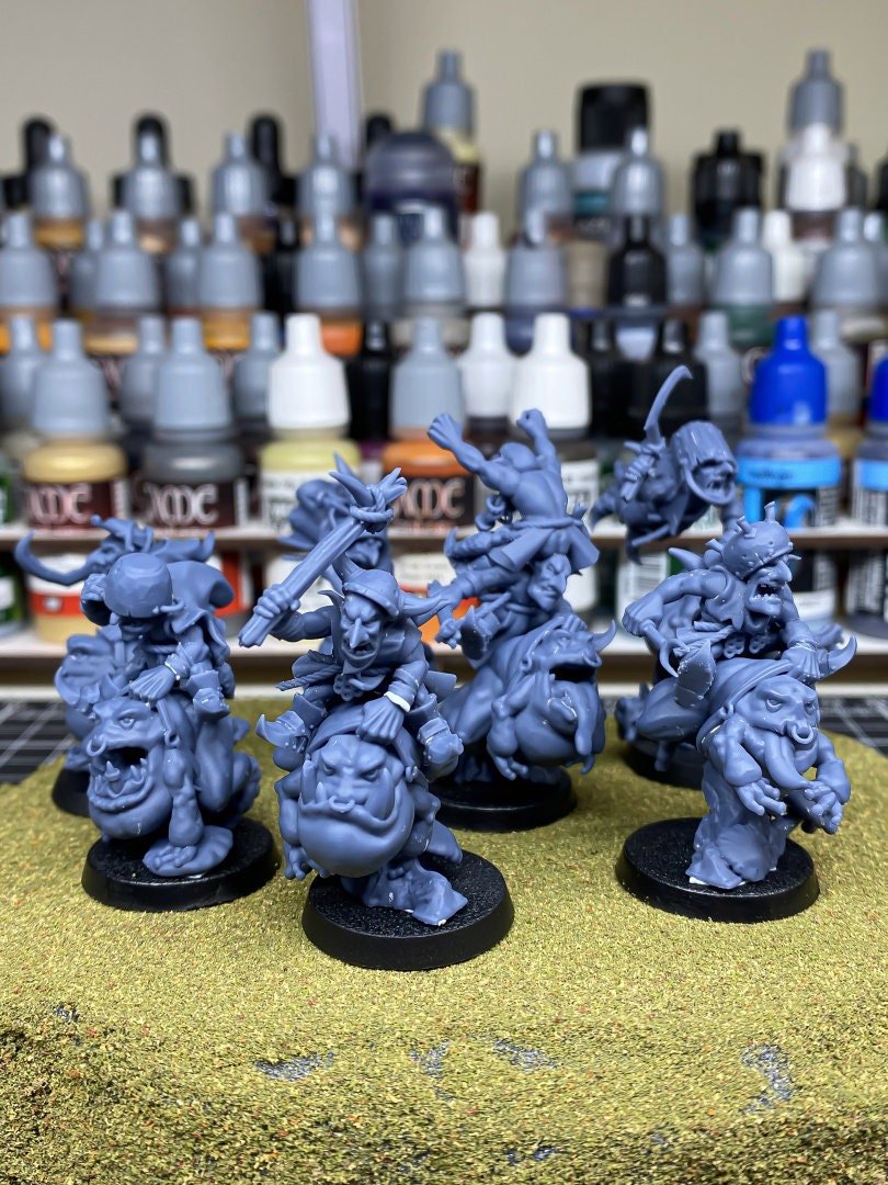 Swamp Goblin Frog Riders - Goblin Tribes - Highlands Miniatures - Sigmarite Boutique
