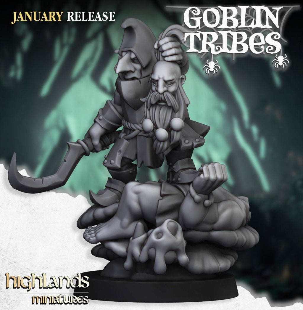 Swamp Goblin Leader - Goblin Tribes - Highlands Miniatures - Sigmarite Boutique