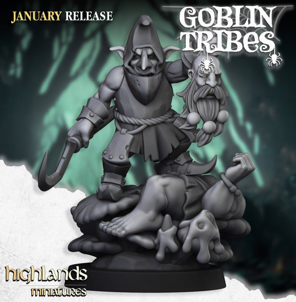 Swamp Goblin Leader - Goblin Tribes - Highlands Miniatures - Sigmarite Boutique