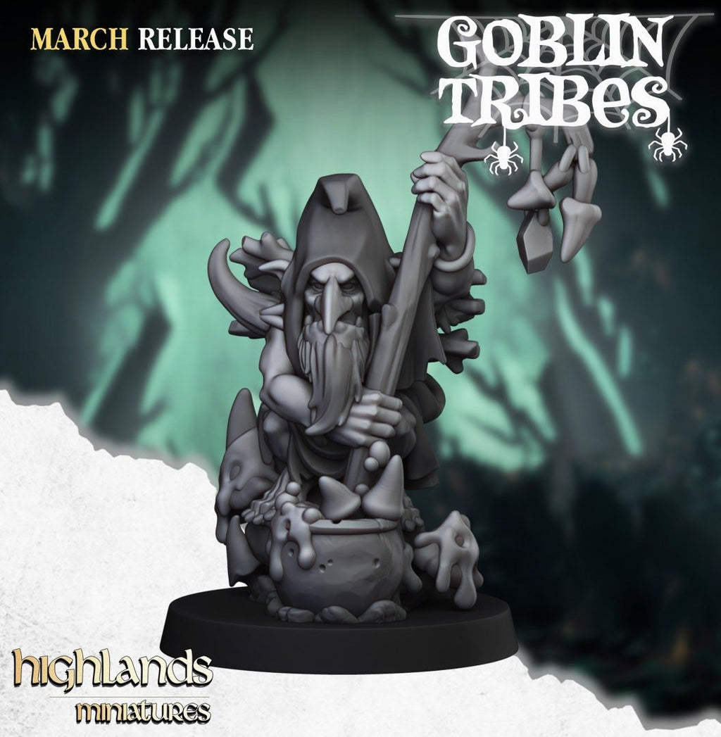 Swamp Goblin Shaman - Goblin Tribes - Highlands Miniatures - Sigmarite Boutique