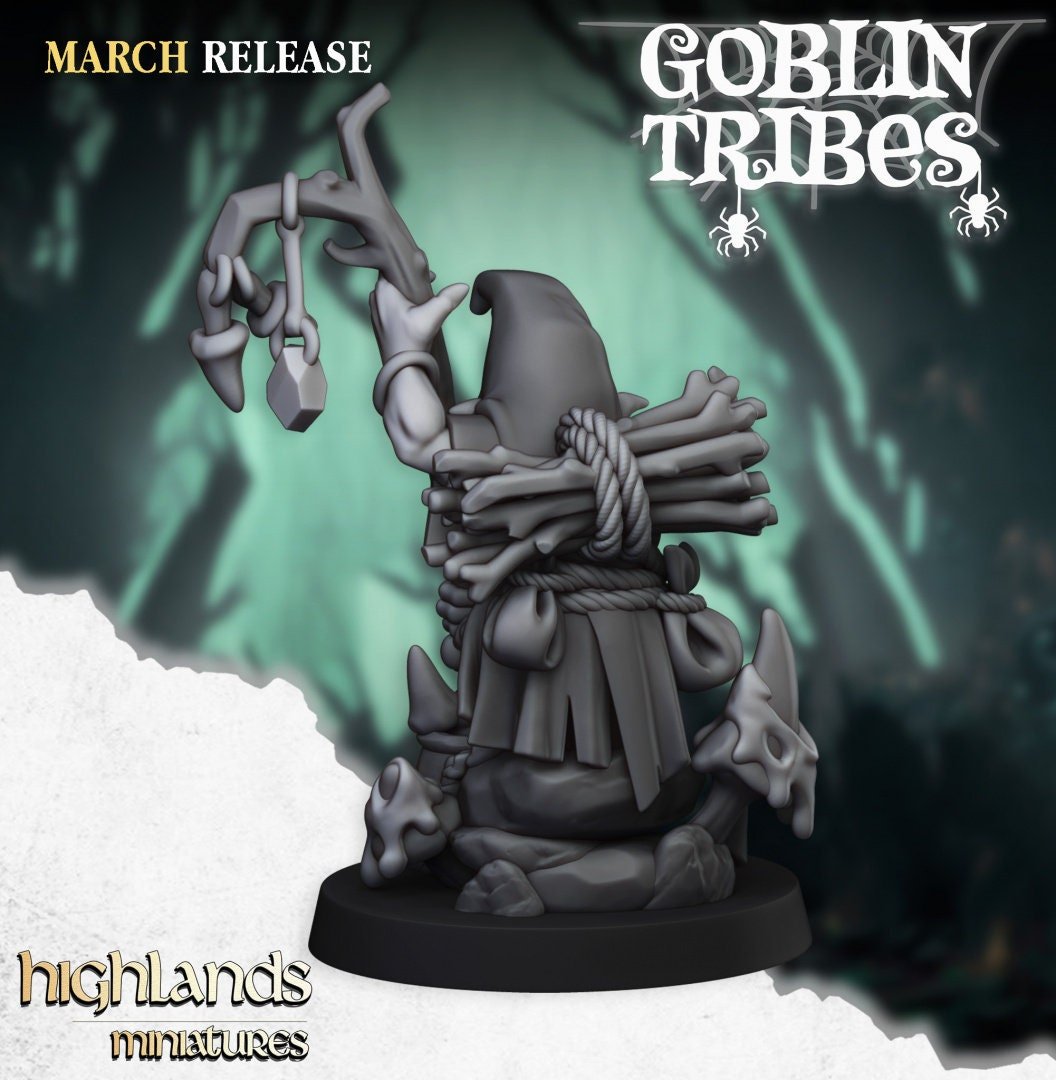 Swamp Goblin Shaman - Goblin Tribes - Highlands Miniatures - Sigmarite Boutique